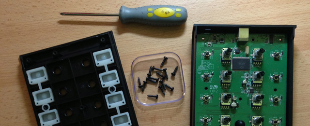 Keep track of all of the screws - use a small bowl or cup!