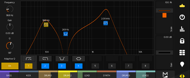 Devices look just like their Ableton Live graphical counterparts
