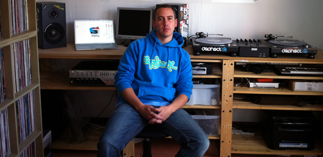 Woody in his home studio.