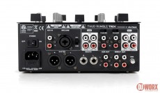 Thud Rumble TRX back panel, including direct outputs for separately routing or recording each channel.