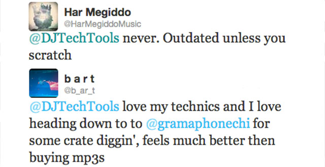 Very differing opinions on vinyls amongst DJs