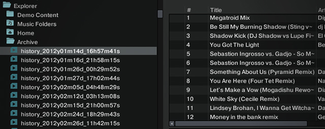 Archived sets "hidden" in the Explorer